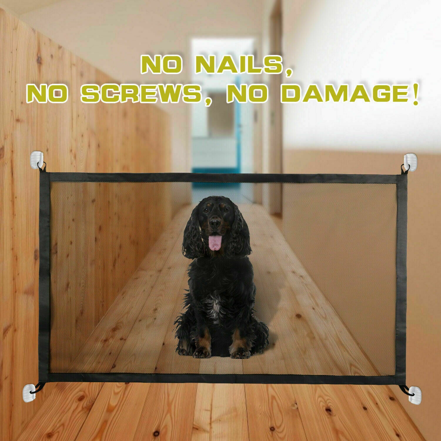Adjustable Pet Safety Gate - Indoor Barrier