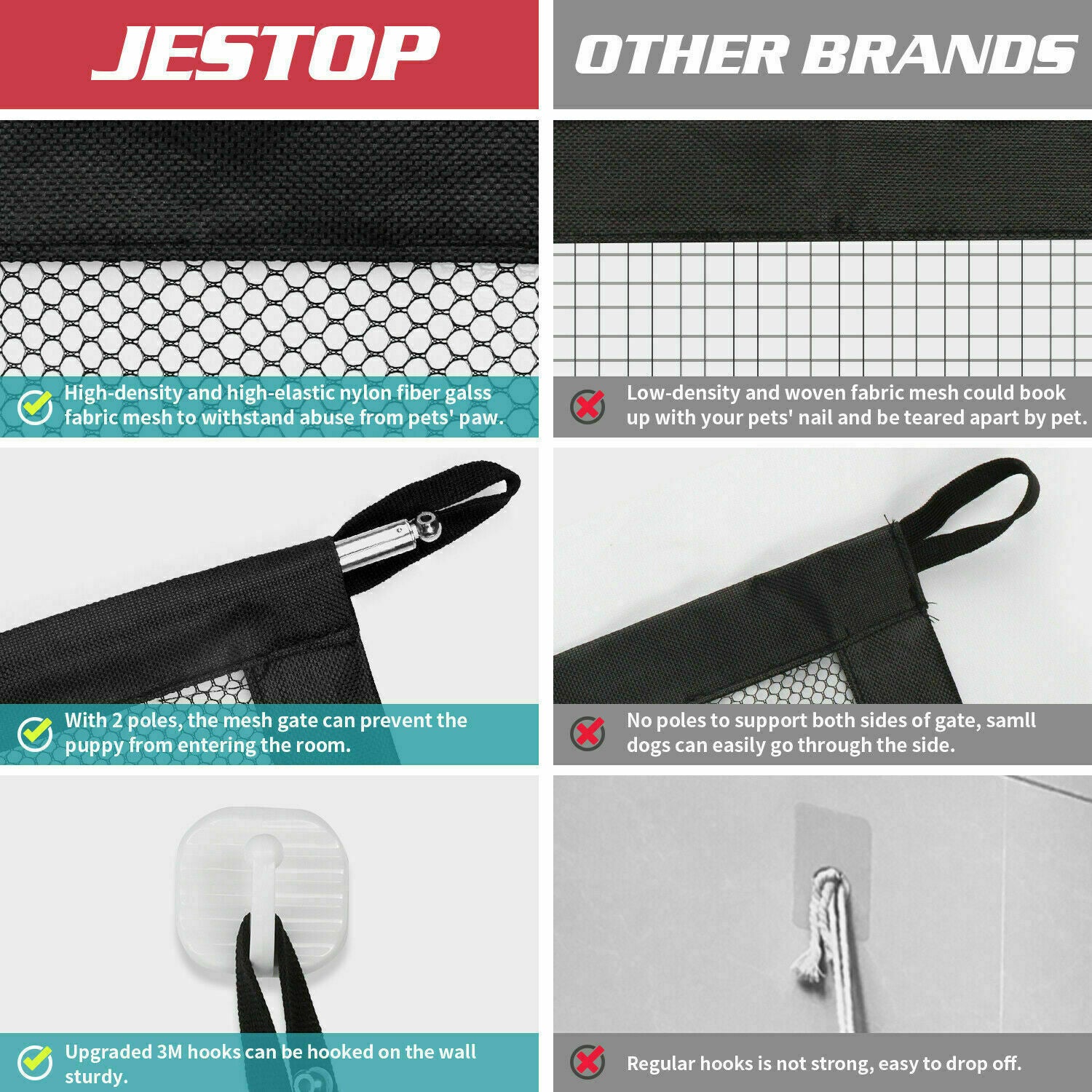 Adjustable Pet Safety Gate - Indoor Barrier