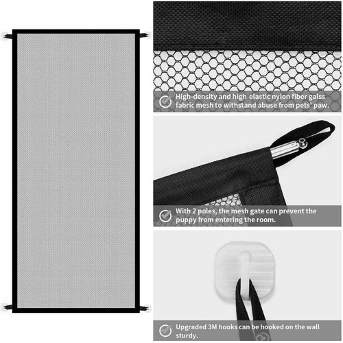 Adjustable Pet Safety Gate - Indoor Barrier