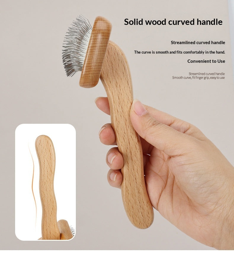 Natural Wooden Pin Brush
