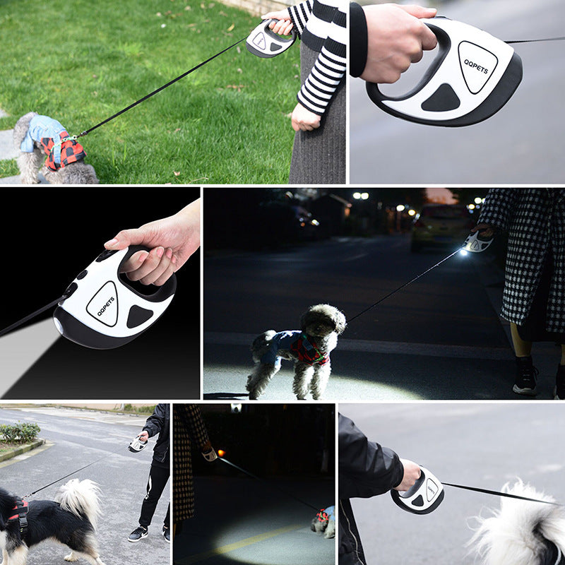 Retractable Night Safety Dog Leash
