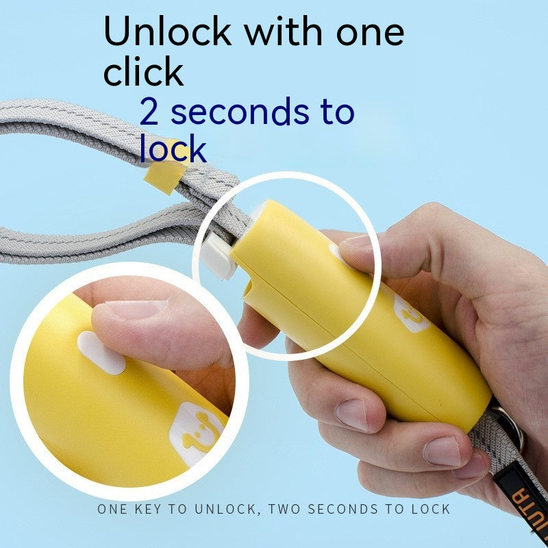 Hand Holding Rope Stretch Leash