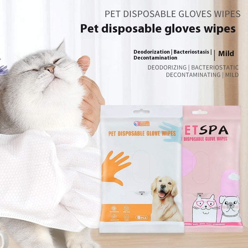 Dog Wipes Gloves