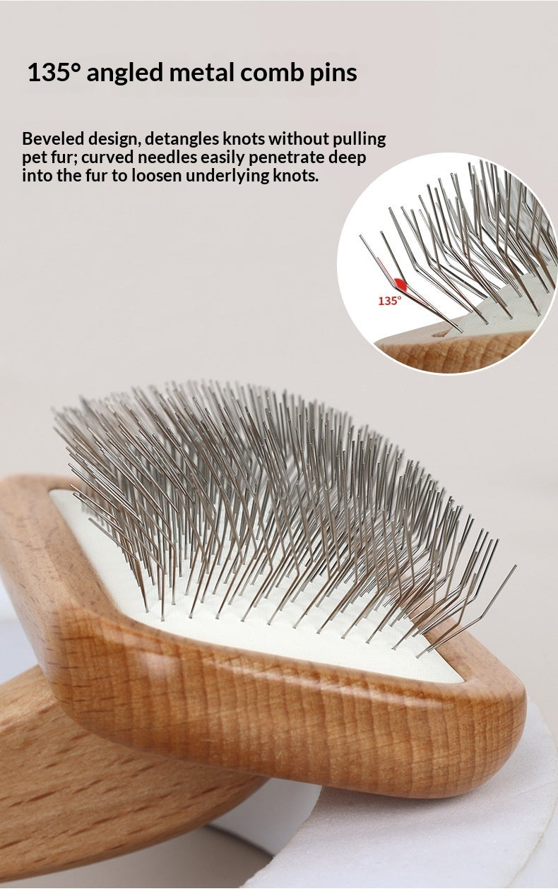 Natural Wooden Pin Brush