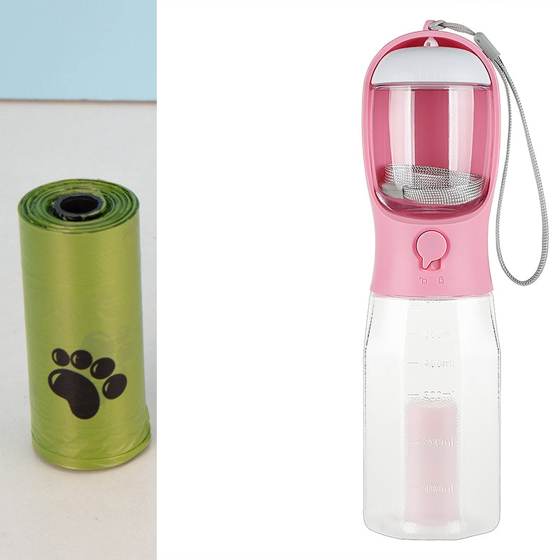 Portable Dog Water Bottle Food Feeder
