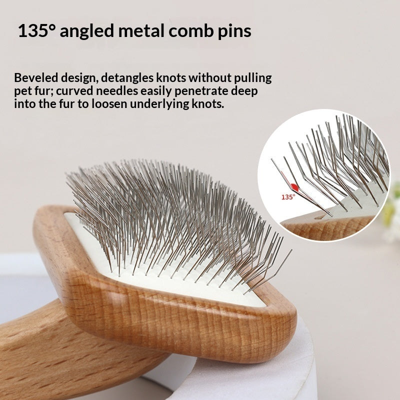Natural Wooden Pin Brush