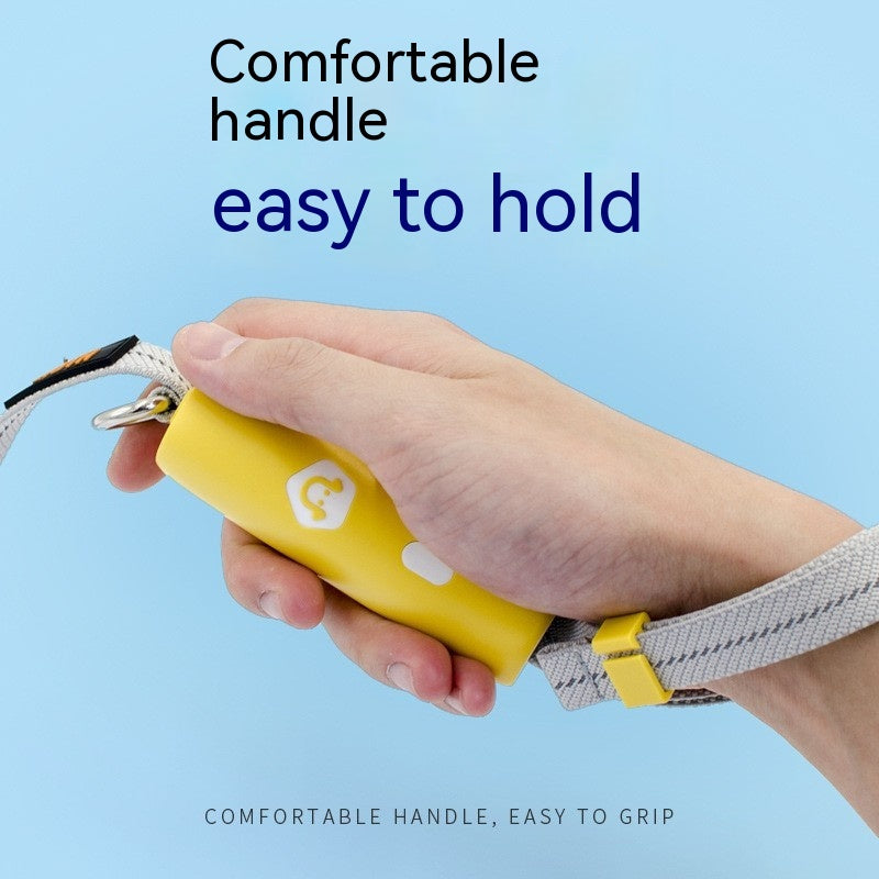 Hand Holding Rope Stretch Leash
