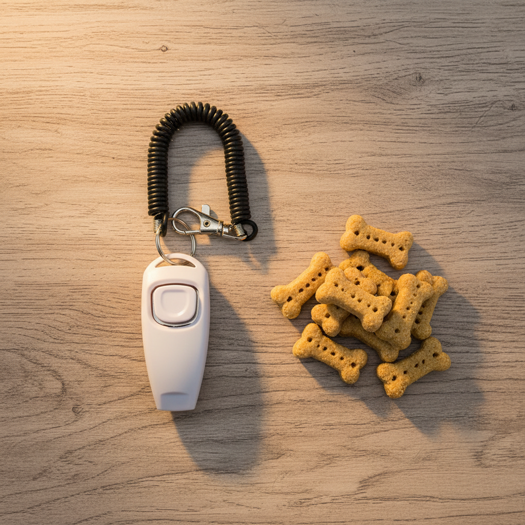 Flat lay with treats