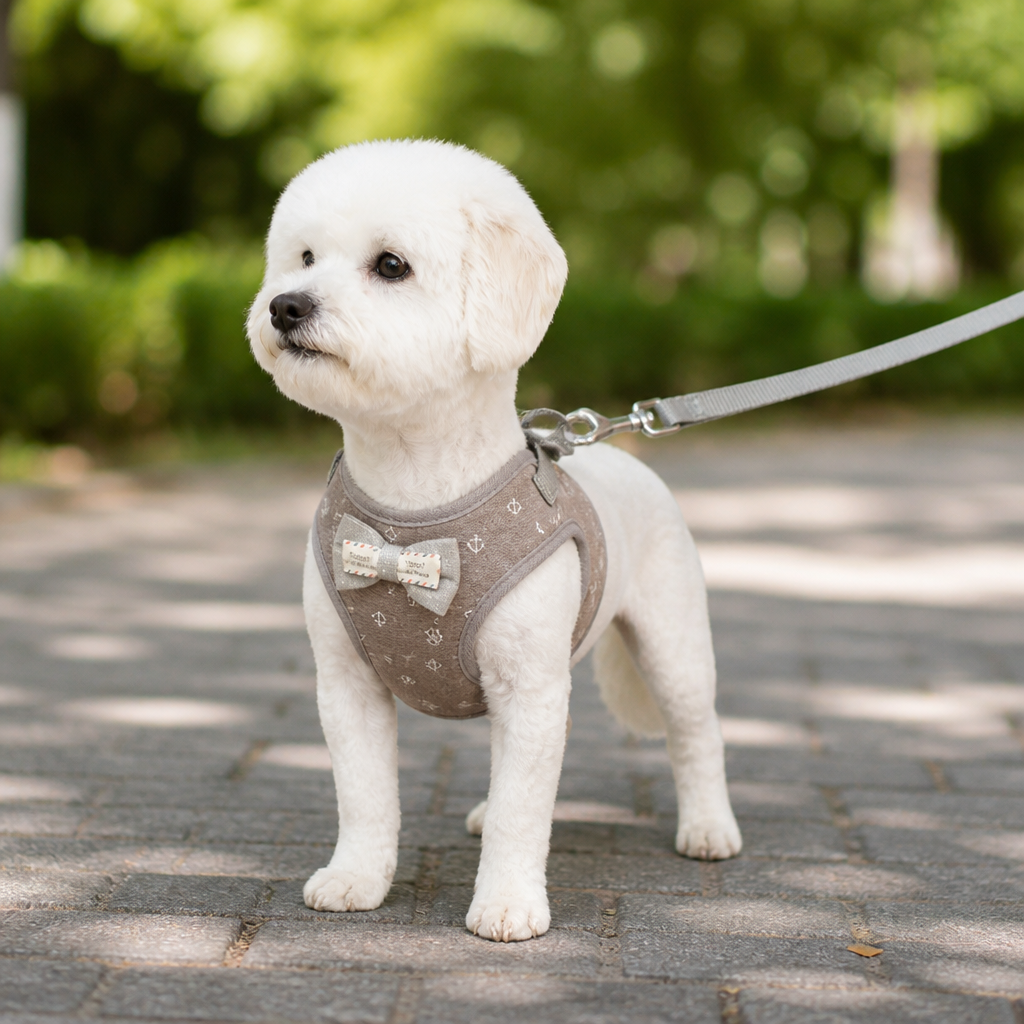 Adjustable puppy harness lifestyle hero image