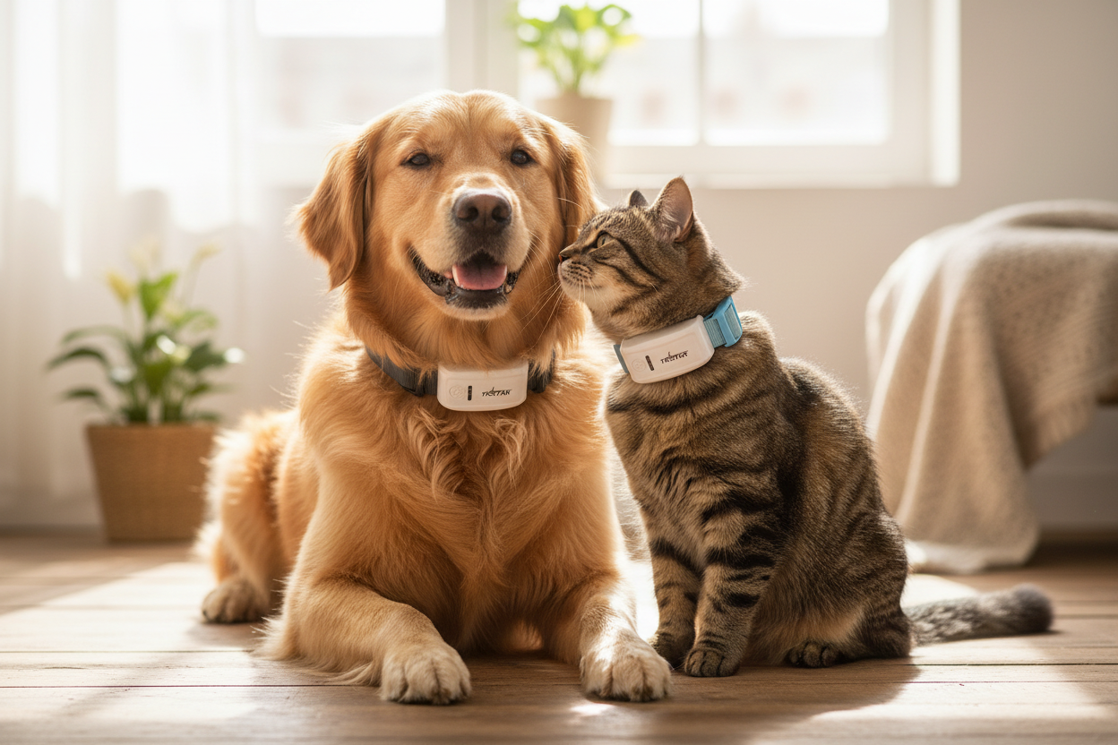 Pas i mačka s GPS tracker ogrlicom